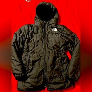 Teen girl North Face double sided winter coat